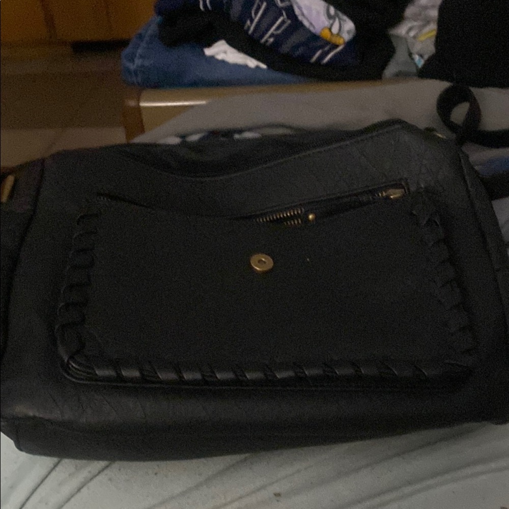 Black Leather Handbag